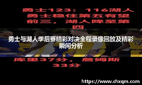 勇士与湖人季后赛精彩对决全程录像回放及精彩瞬间分析